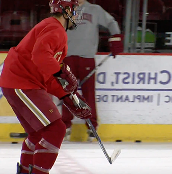 DU hockey, one of the 16 varsity sports played by 59 international student athletes.